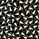 Rockmount Ranch Ware Steer Skull Western Cotton Bandana in Black - Rockmount Clothing - Flyclothing LLC