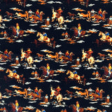 Rockmount Ranch Ware Rockmount Horses & Riders Western Cotton Bandana in Black - Rockmount Clothing - Flyclothing LLC