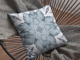 18" Blue Floral Forest Zippered Suede Throw Pillow - Homeroots - Flyclothing LLC