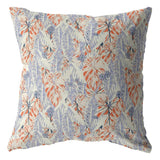 16" Orange Lavender Tropics Zippered Suede Throw Pillow - Homeroots - Flyclothing LLC