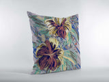 18” Terracotta Hibiscus Zippered Suede Throw Pillow - Homeroots - Flyclothing LLC