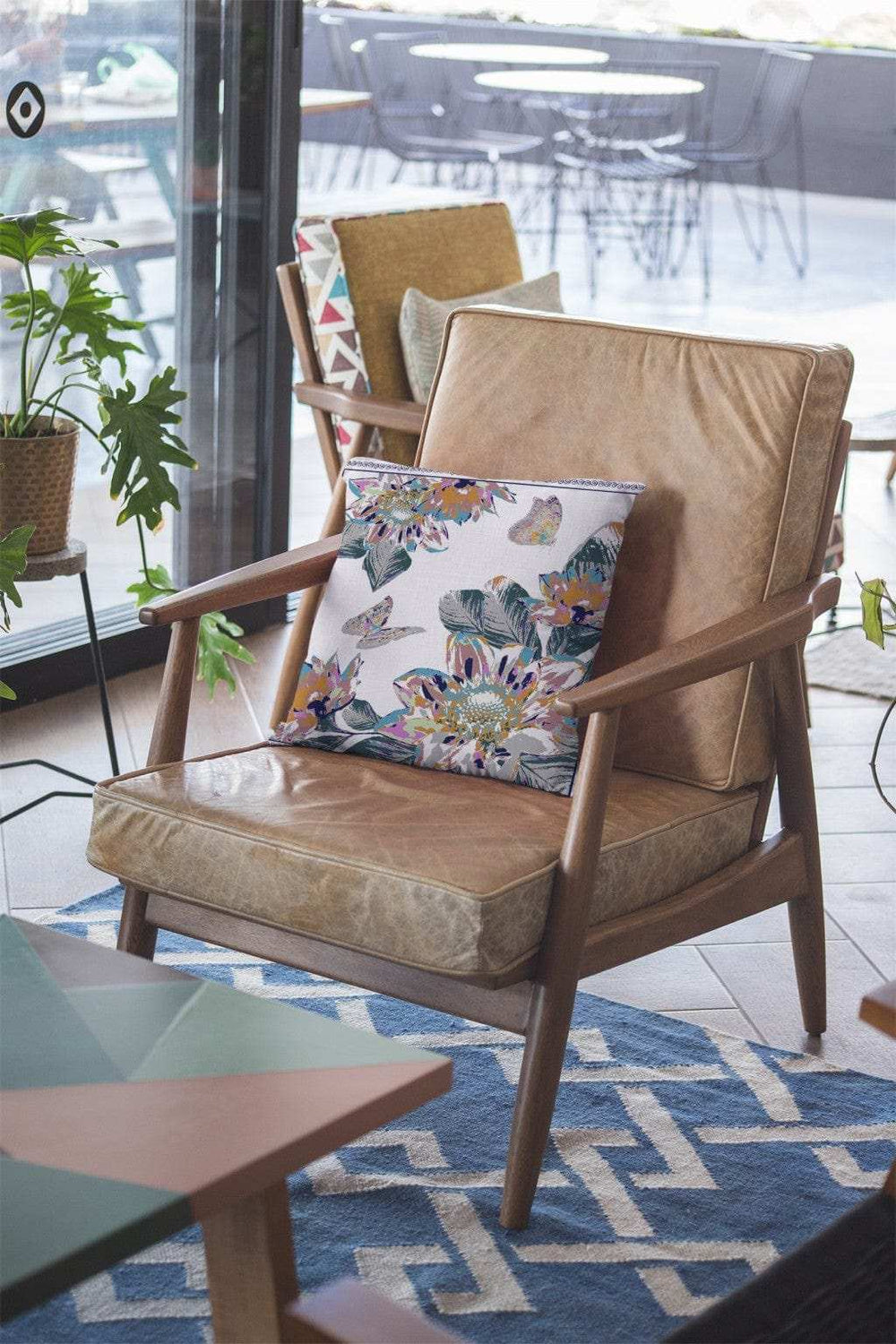 16” Pink White Butterfly Zippered Suede Throw Pillow - Homeroots - Flyclothing LLC