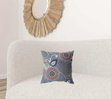 16” Gray Pink Floral Suede Zippered Throw Pillow - Homeroots - Flyclothing LLC