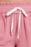 Zenana Double Gauze Elasticband Drawstring Waist Shorts - Trendsi - Flyclothing LLC