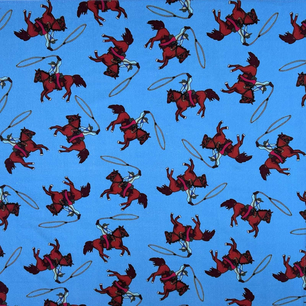 Rockmount Ranch Ware Blue Ropers Western Cotton Bandana - Rockmount Clothing - Flyclothing LLC