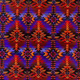 Rockmount Ranch Ware Native Print Western Cotton Bandana in Purple & Rust - Rockmount Clothing - Flyclothing LLC