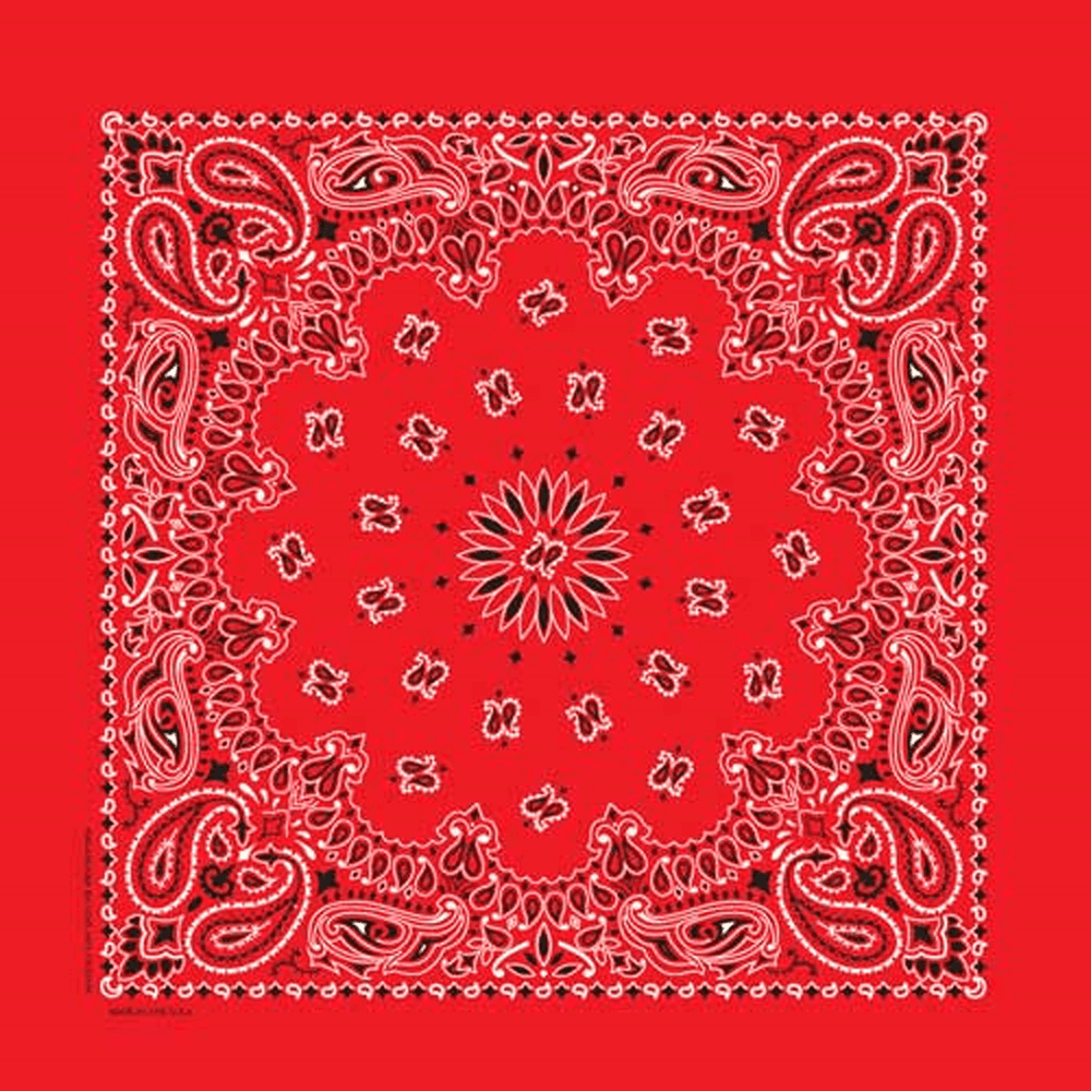 Rockmount Ranch Ware Paisley Western Cotton Bandana in Red - Rockmount Clothing - Flyclothing LLC