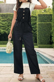 Tied Pocketed Spaghetti Strap Overalls - Trendsi - Flyclothing LLC