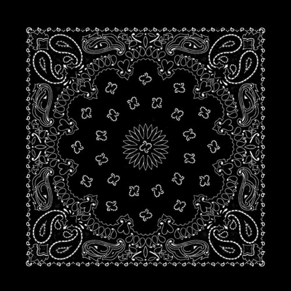 Rockmount Ranch Ware Paisley Western Cotton Bandana in Charcoal Black - Rockmount Clothing - Flyclothing LLC