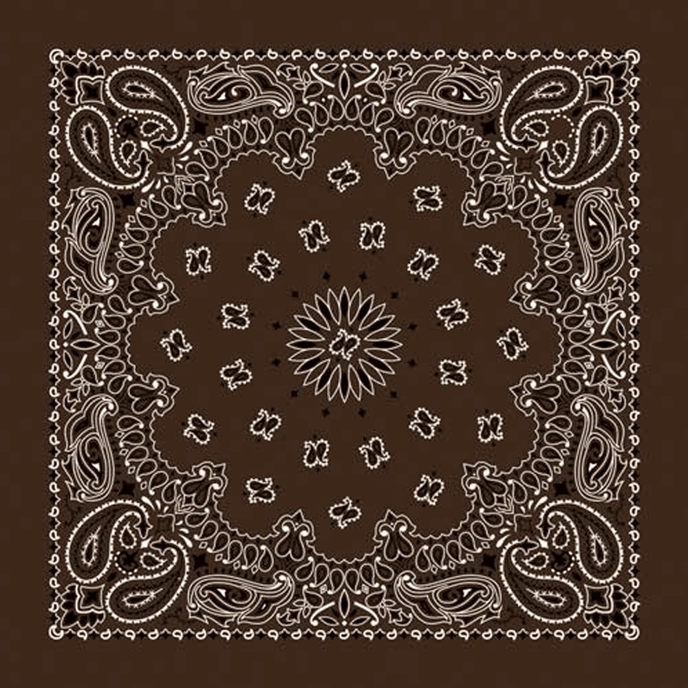 Rockmount Ranch Ware Paisley Western Cotton Bandana in Brown - Rockmount Clothing - Flyclothing LLC