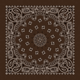 Rockmount Ranch Ware Paisley Western Cotton Bandana in Brown - Rockmount Clothing - Flyclothing LLC