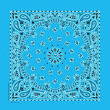 Rockmount Ranch Ware Paisley Western Cotton Bandana in Light Blue - Rockmount Clothing - Flyclothing LLC