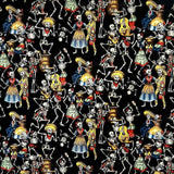 Rockmount Ranch Ware Day of the Dead Western Cotton Bandana in Black - Rockmount Clothing - Flyclothing LLC