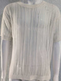 Men's Openwork Round Neck Knit T-Shirt - Trendsi - Flyclothing LLC