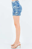 American Bazi Jacquard Trim Cargo Mini Denim Skirt - Trendsi - Flyclothing LLC