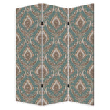 Vintage Green Baroque Three Panel Room Divider Screen - Homeroots - Flyclothing LLC