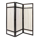 Light and Dark Rattan Three Panel Room Divider Screen - Homeroots - Flyclothing LLC