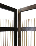 Light and Dark Rattan Three Panel Room Divider Screen - Homeroots - Flyclothing LLC