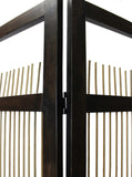 Light and Dark Rattan Three Panel Room Divider Screen - Homeroots - Flyclothing LLC