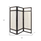Light and Dark Rattan Three Panel Room Divider Screen - Homeroots - Flyclothing LLC