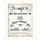 Be Careful 1 White Framed Print Wall Art - Homeroots - Flyclothing LLC