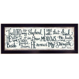 The Lord is My Shepherd 1 Black Framed Print Wall Art - Homeroots - Flyclothing LLC