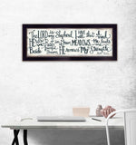 The Lord is My Shepherd 1 Black Framed Print Wall Art - Homeroots - Flyclothing LLC