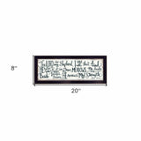 The Lord is My Shepherd 1 Black Framed Print Wall Art - Homeroots - Flyclothing LLC