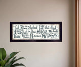 The Lord is My Shepherd 1 Black Framed Print Wall Art - Homeroots - Flyclothing LLC