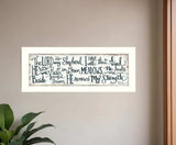 The Lord is My Shepherd 2 White Framed Print Wall Art - Homeroots - Flyclothing LLC