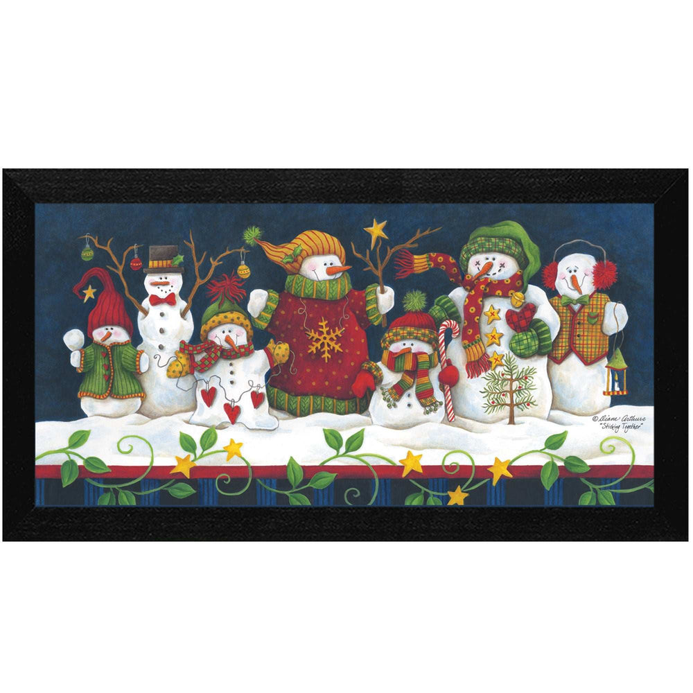 Sticking Together Black Framed Print Wall Art - Homeroots - Flyclothing LLC