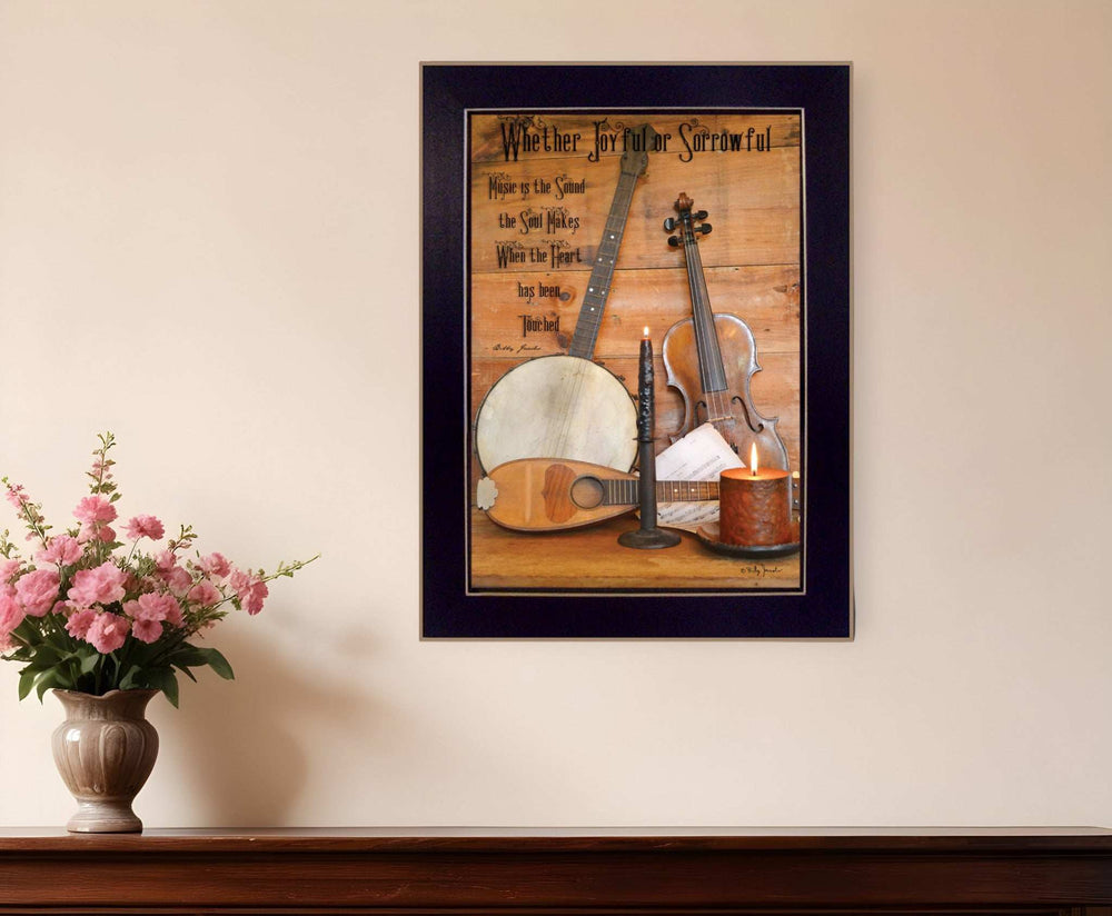 Music Black Framed Print Wall Art - Homeroots - Flyclothing LLC