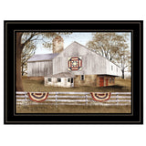 American Star Quilt Block Barn 2 Black Framed Print Wall Art - Homeroots - Flyclothing LLC