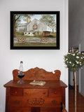 American Star Quilt Block Barn 4 Black Framed Print Wall Art - Homeroots - Flyclothing LLC