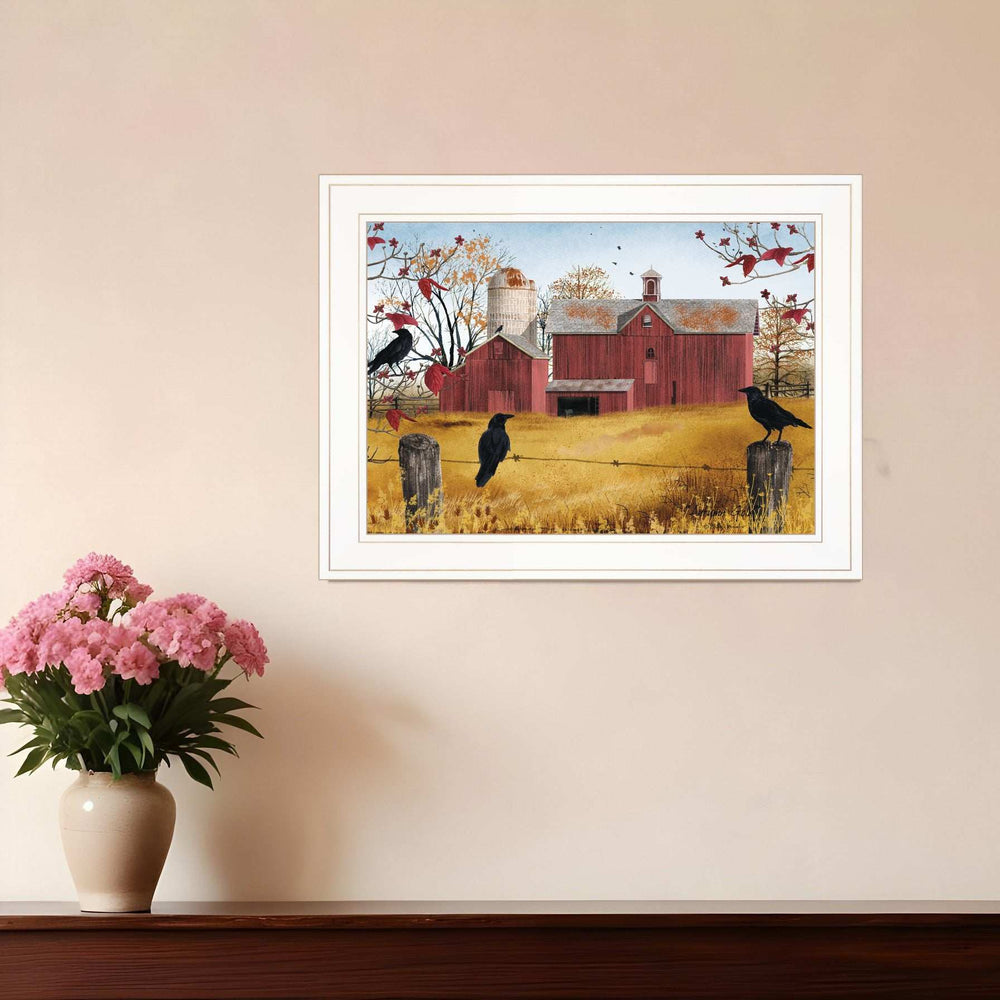 Autumn Gold 1 White Framed Print Wall Art - Homeroots - Flyclothing LLC