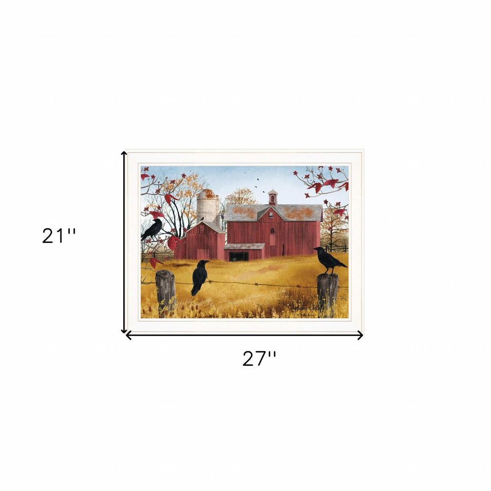 Autumn Gold 6 White Framed Print Wall Art - Homeroots - Flyclothing LLC