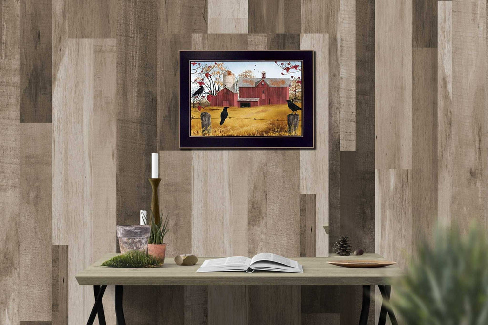 Autumn Gold 3 Black Framed Print Wall Art - Homeroots - Flyclothing LLC