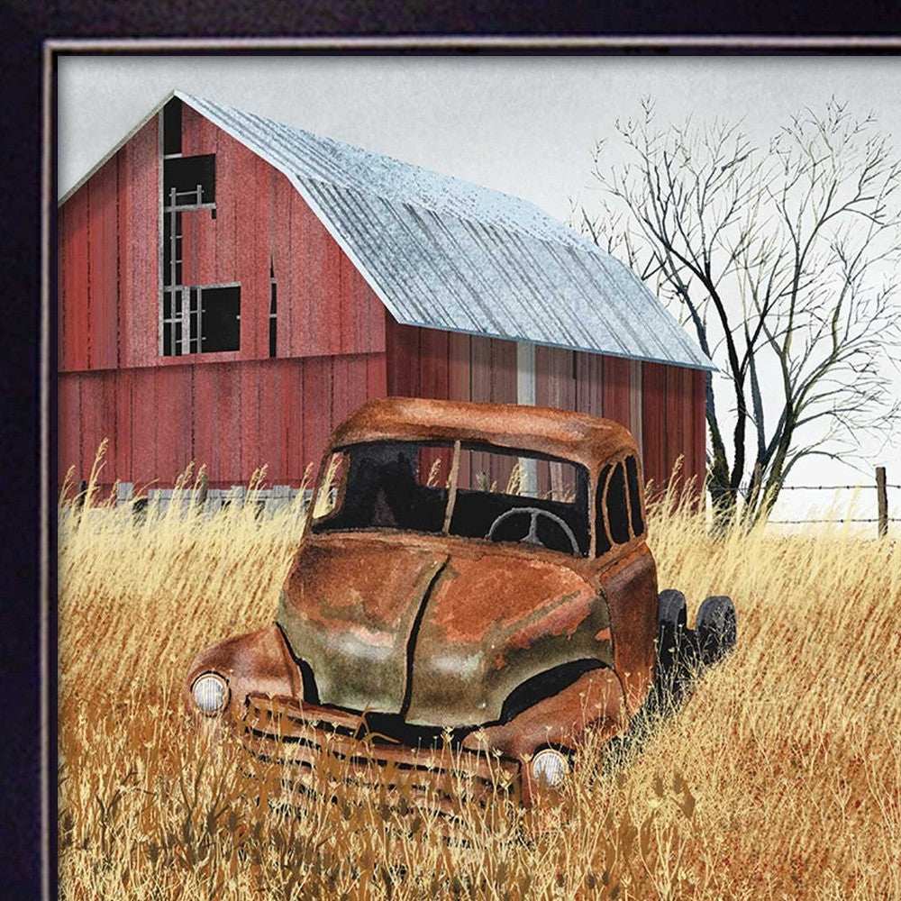 Granddads Old Truck 5 Black Framed Print Wall Art - Homeroots - Flyclothing LLC