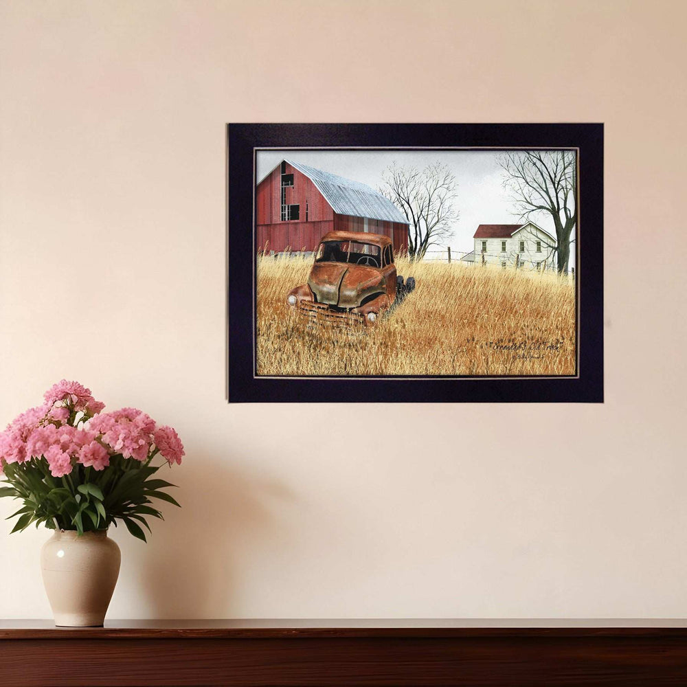 Granddads Old Truck 5 Black Framed Print Wall Art - Homeroots - Flyclothing LLC