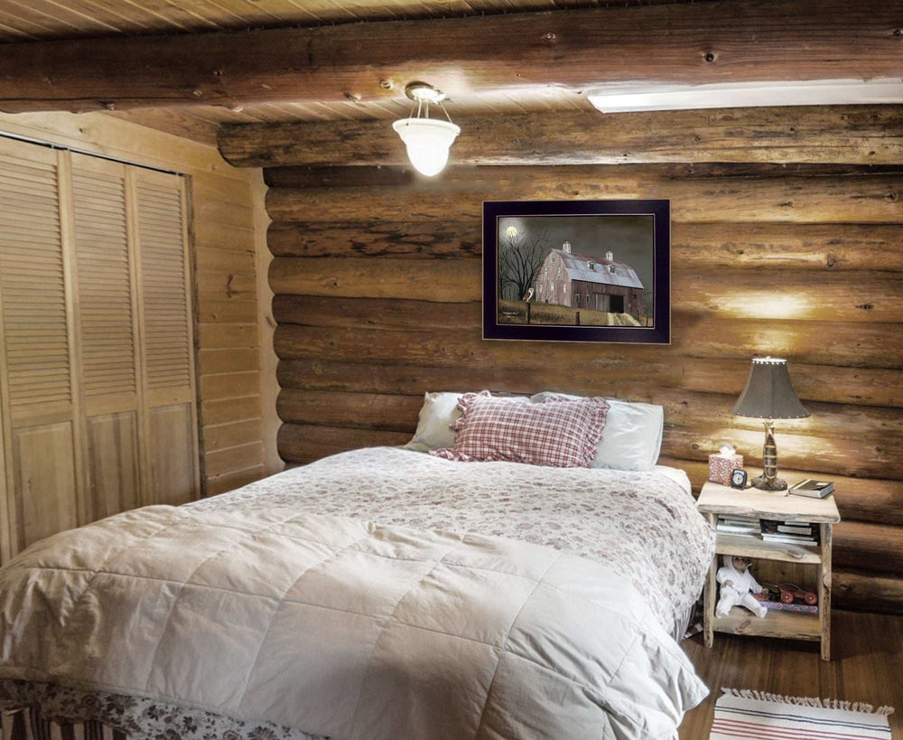 Midnight Moon 1 Black Framed Print Wall Art - Homeroots - Flyclothing LLC