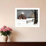 Light in the Stable 1 White Framed Print Wall Art - Homeroots - Flyclothing LLC