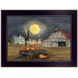 Spooky Harvest Moon 1 Black Framed Print Kitchen Wall Art - Homeroots - Flyclothing LLC