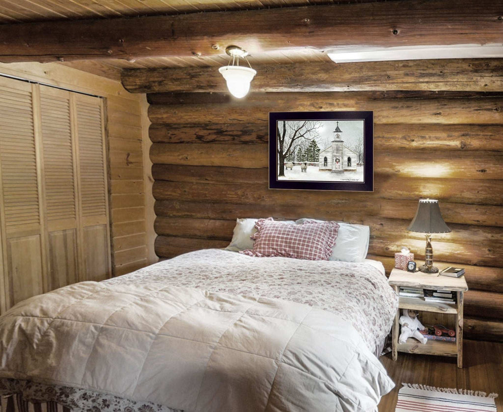 I Heard the Bells on Christmas 5 Black Framed Print Wall Art - Homeroots - Flyclothing LLC