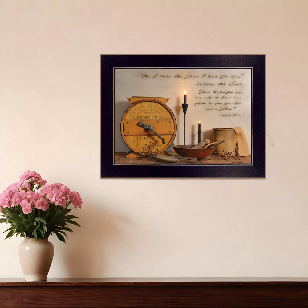 The Plans I Have For You 1 Black Framed Print Wall Art - Homeroots - Flyclothing LLC