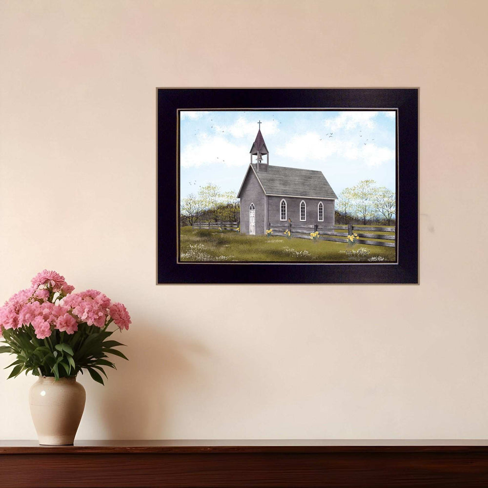 He is Risen Black Framed Print Wall Art - Homeroots - Flyclothing LLC