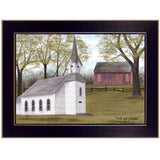 Faith and Freedom 1 Black Framed Print Wall Art - Homeroots - Flyclothing LLC