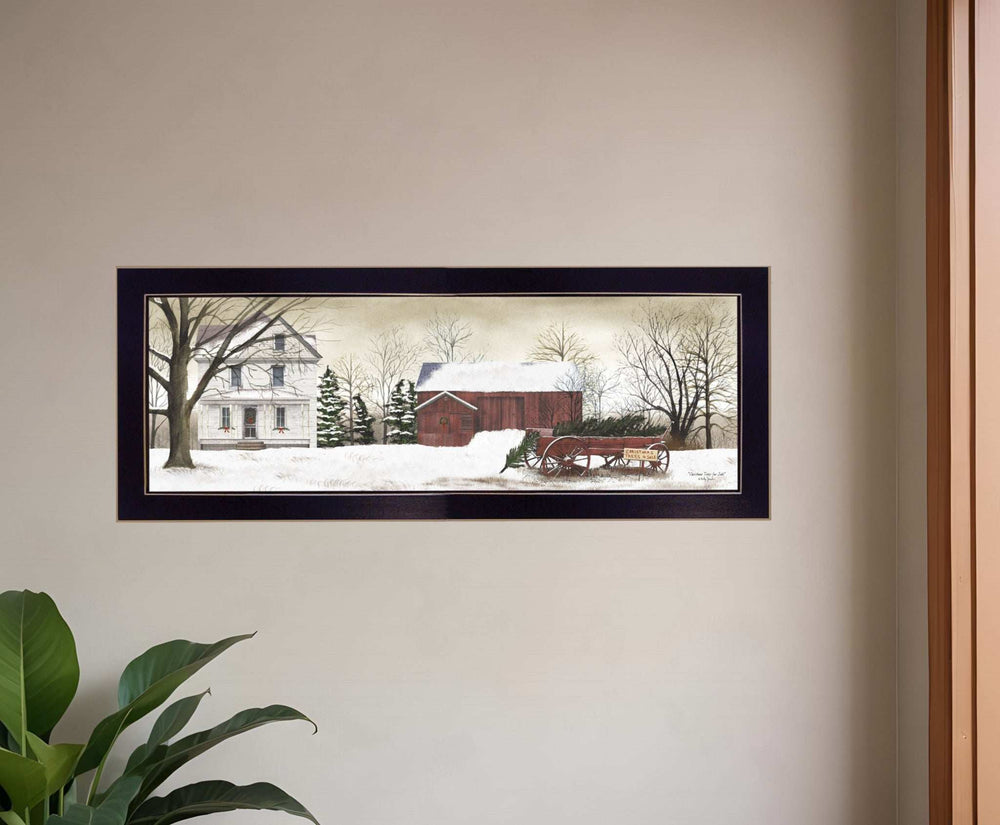 Christmas Trees for Sale 4 Black Framed Print Wall Art - Homeroots - Flyclothing LLC