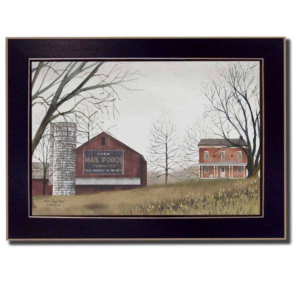 Mail Pouch Barn Black Framed Print Wall Art - Homeroots - Flyclothing LLC