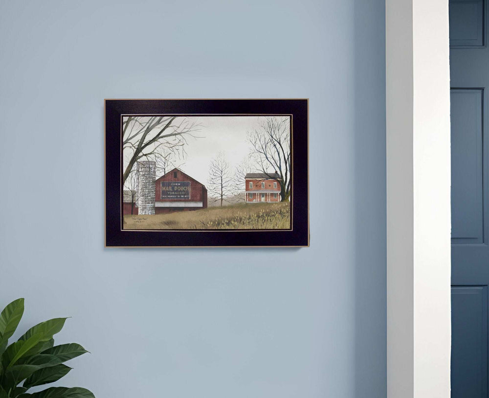 Mail Pouch Barn Black Framed Print Wall Art - Homeroots - Flyclothing LLC