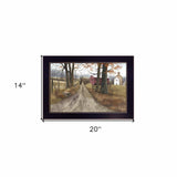 The Road Home 4 Black Framed Print Wall Art - Homeroots - Flyclothing LLC